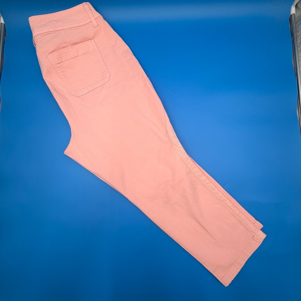 Torrid Crop Aviator Skinny Stretch Twill Mid-Rise Pants 18 Pink 40235363